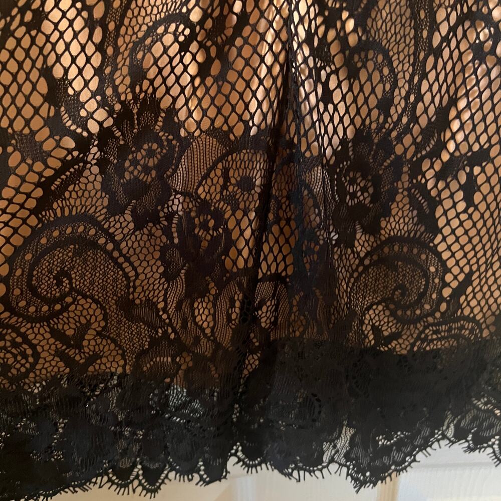 Ryse The Label Samson Black & Nude Lace Overlay Long Sleeve Dress Size XS - Picture 6 of 13